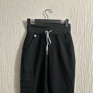 Figs Black Track Pants